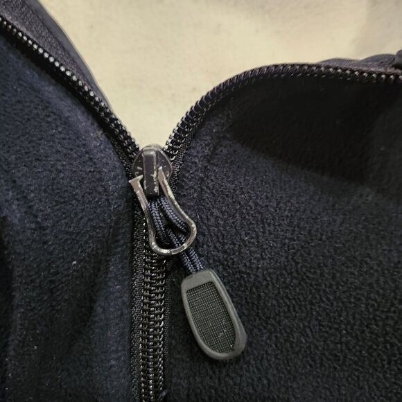 BMW - Vintage Women’s Full Zip Black Fleece Sweatshirt Jacket Medium Embroidered - Picture 3 of 13